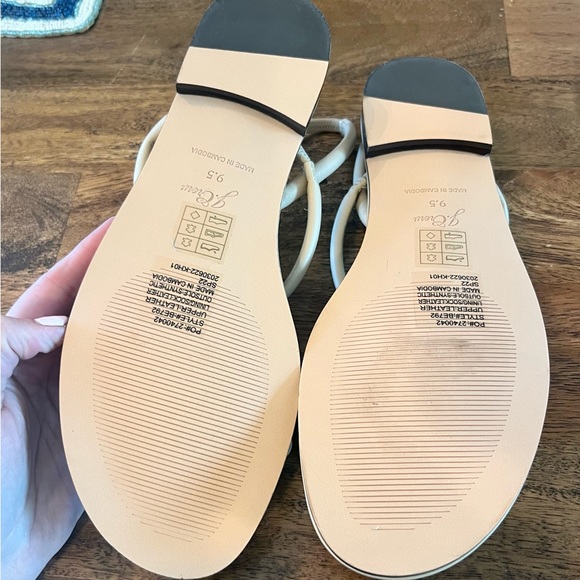 New-J. Crew Retail women’s Menorca Sling back sandals, padded heel. Beige, 9.5 M - Picture 3 of 5